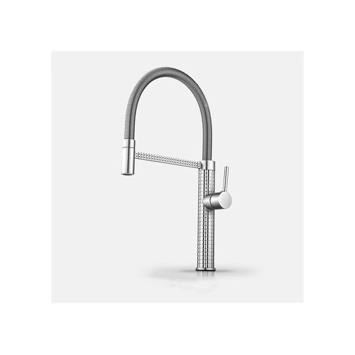 mitigeur cuisine flexible rotatif sur table en inox de haute qualité pour évier lavabo cuisine