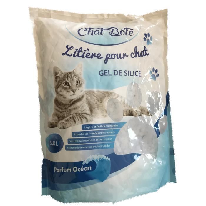 Litière Gel de Silice Parfum Océan 3,8 L