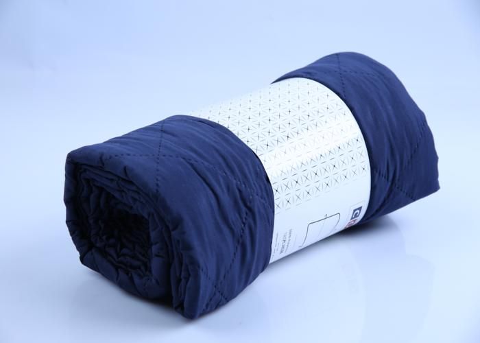 Couette - GENERIC - Pinsonic - 220x240cm - 100% polyester - Gris/marine