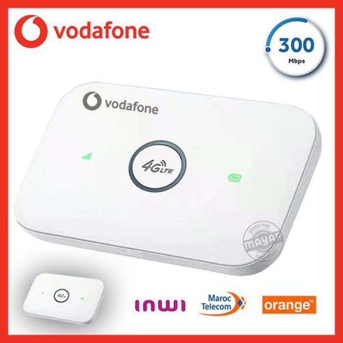 Vodafone Modem routeur Mobile 4G LTE CAT6 WiFi 300Mbps sans fil portable avec emplacement carte SIM