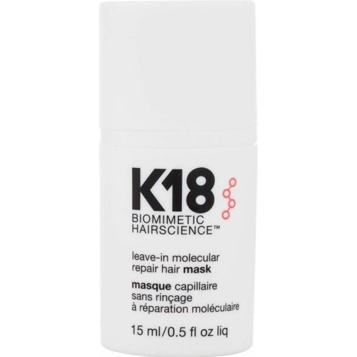 Masque - K18 - 15ml - Réparation Moléculaire - Cheveux Abîmés - Mixte