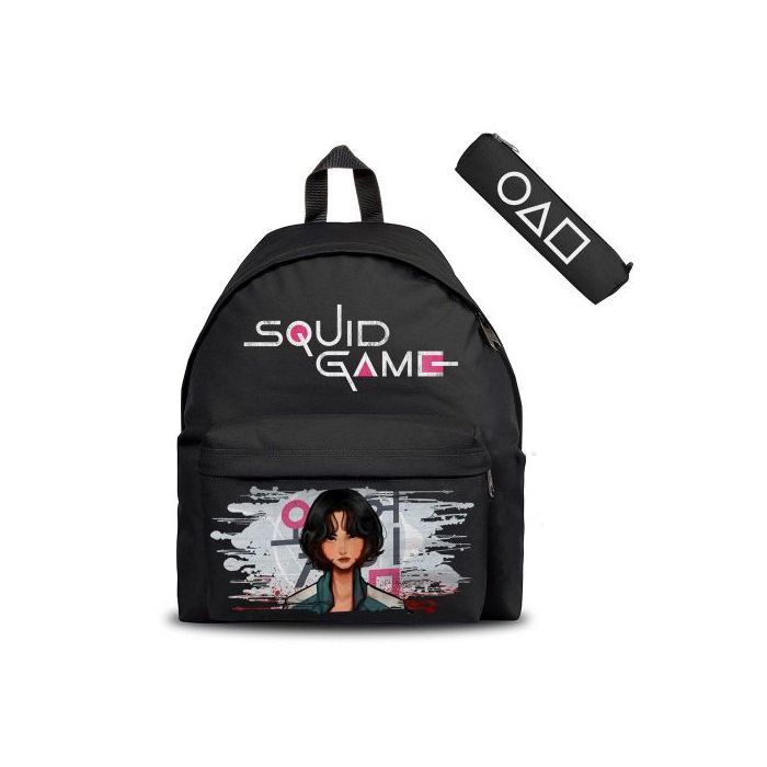 Squid Game Netflix Serie & Tv Show Sae Byeok - Cartable & Trousse Backpack Scolaire