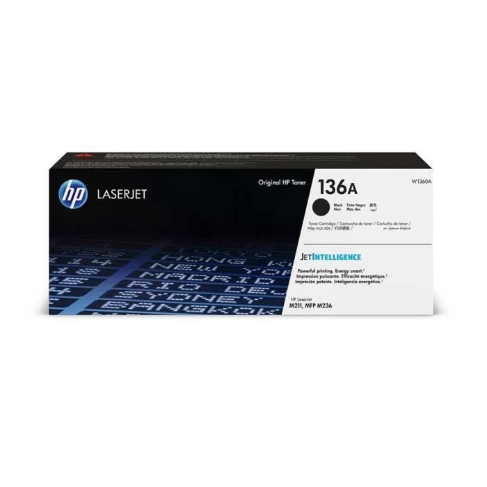 Cartouche de Toner - HP - 136A - Noir - 1100 pages - Compatible