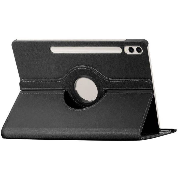 Coque - GENERIC - Samsung Galaxy Tab S9Plus - Rotatif 360° - Noir - Protection haute qualité