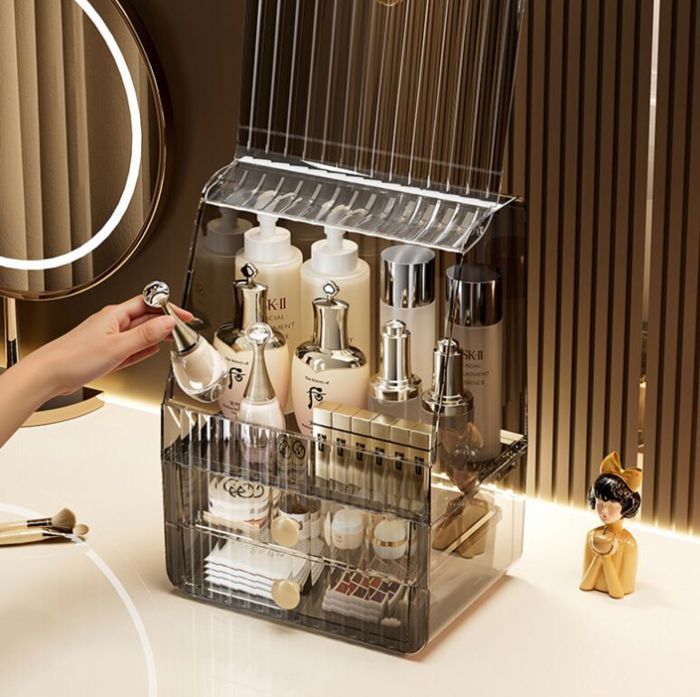 Boîte de Rangement Cosmétique de Grande Capacité