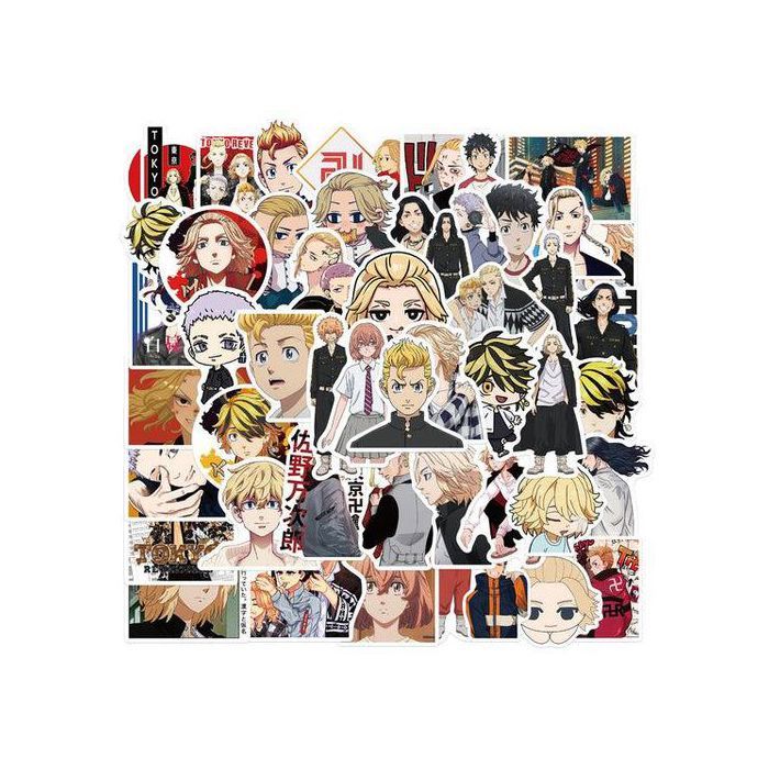 Stickers - Tokyo Revengers - 50pcs - Multicolore - Waterproof - Durable