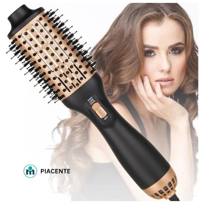 Brosse Sèche-Cheveux 3D Pro GODX01 - Kératine, 2000W, Finition Gold  - Couleur Aléatoire