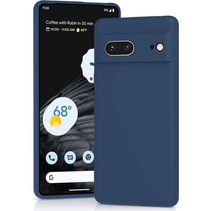 Pochette Silicone pour google pixel 7 : Bleu