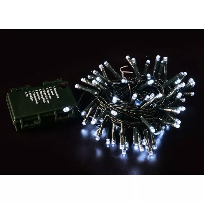 Guirlande extérieure 100 led blanc froid - 7,92 m