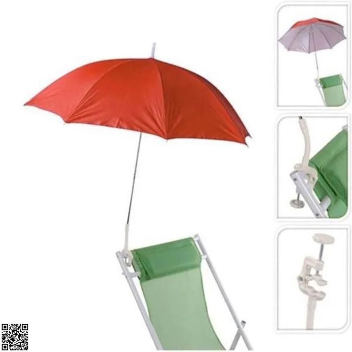 Parasol - Non spécifié - 120 cm - Pince à Vis - Orientable 360° - Pliable