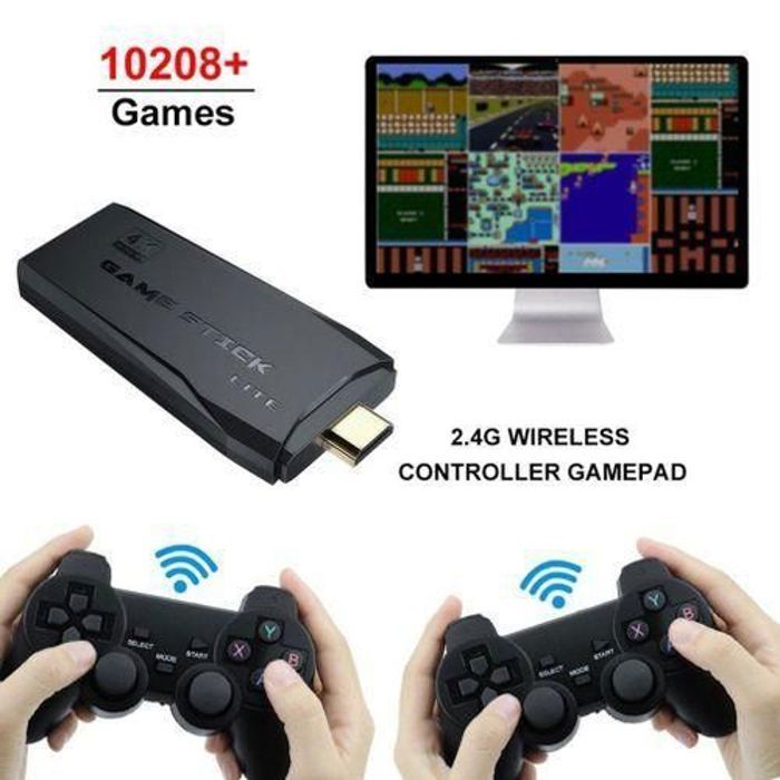 Console de jeu vidéo rétro - DATA FROG - 4K - Sans fil - Portable - HDMI