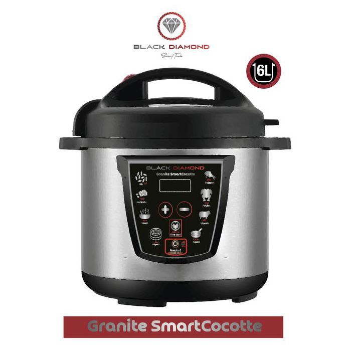 Autocuiseur - BLACK DIAMOND - GRANITE SmartCocotte - 6L - 8 fonctions - 1200 Watt