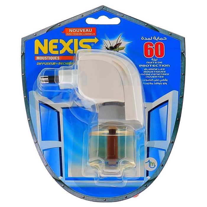 Diffuseur électrique anti-moustiques avec recharge liquide 60 nuits - NEXIS