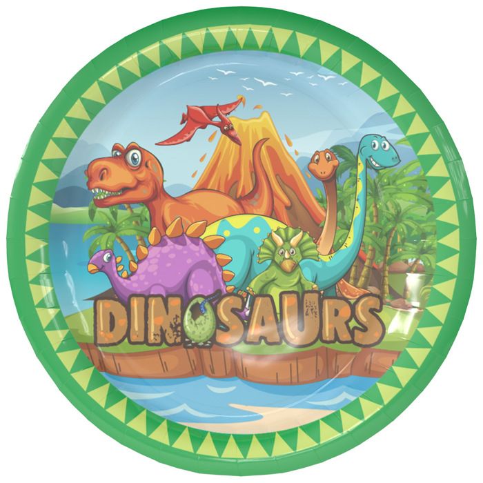 PACK ANNIVERSAIRE 91 PIECES DINOSAURES