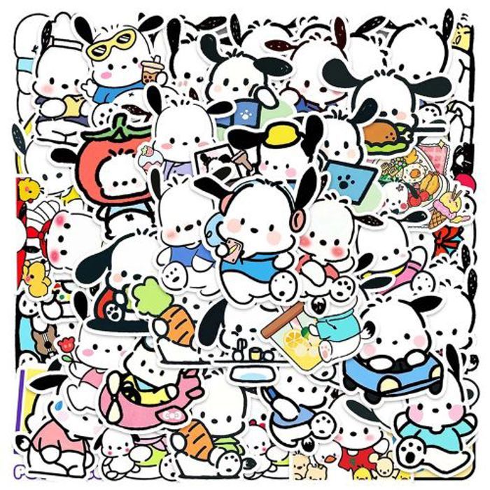 Stickers 50Pcs Sanrio cartoon decals for kids