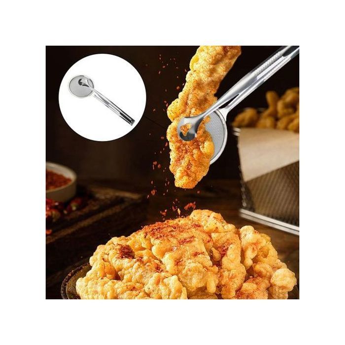 Pince à friture multifonctionnelle en acier inoxydable