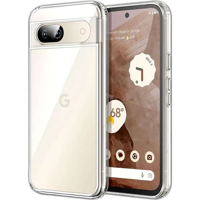 Pochette transparente pour google pixel 8a