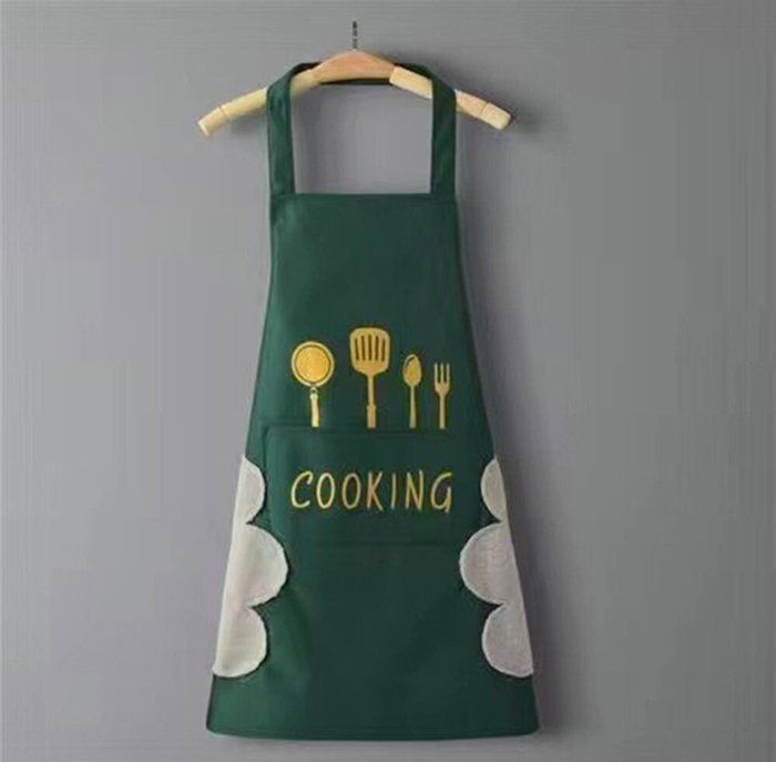 Tablier de cuisine - CUISINE MODERNE - Vert - Imperméable - Poche pratique - Résistant aux éclaboussures