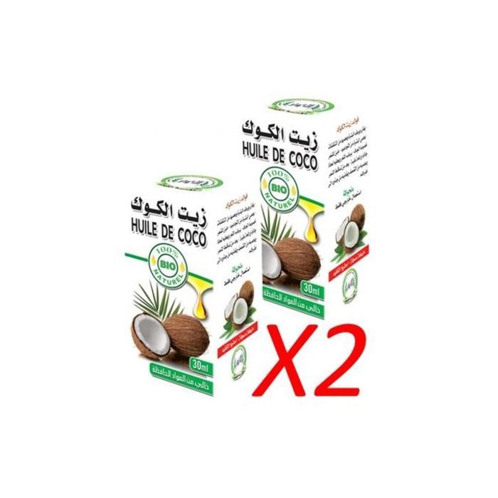 Bio X2 Huile de Coco 30 ml - 100% naturelle