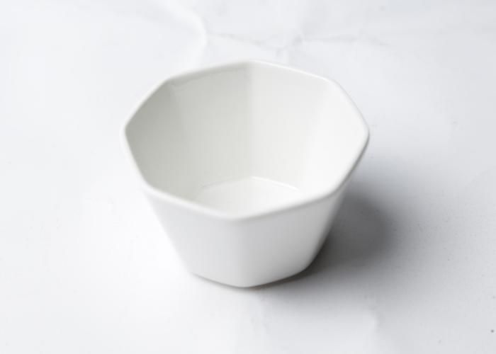 Bol en Porcelaine - GENERIC - Octogonal - 8,5x8,5x4,3 cm - Compatible Lave-Vaisselle - Blanc