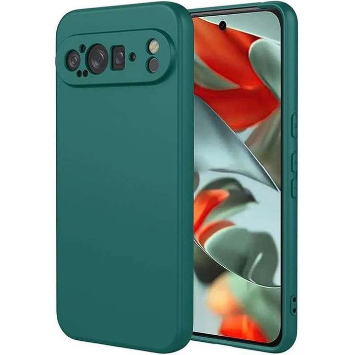 Pochette Silicone pour google pixel 9 Pro : Vert