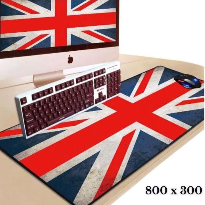 Tapis  Gamer pour les jeux sur notebook, 800 x 300 Drapeau Mouse pad