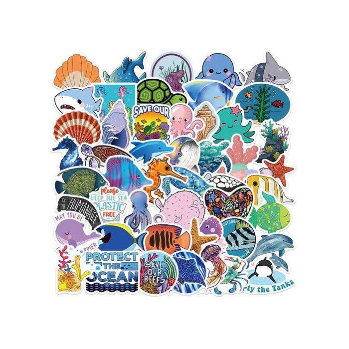 50pcs Marine Animals 2 Stickers