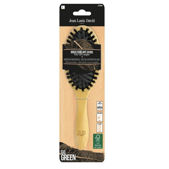 Brosse Démélante Bois 100% Sanglier FEELING WOOD- JLD