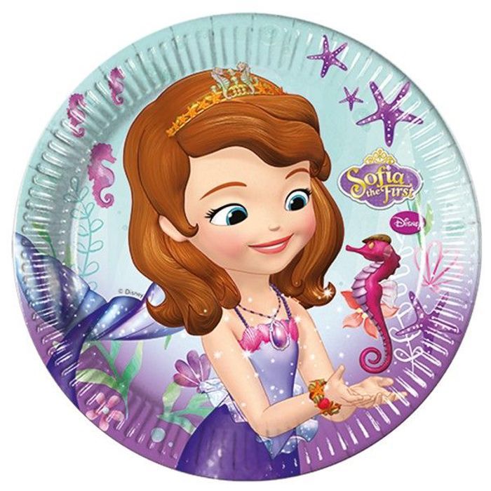 PACK ANNIVERSAIRE 82 PIECES PRINCESSE SOPHIA