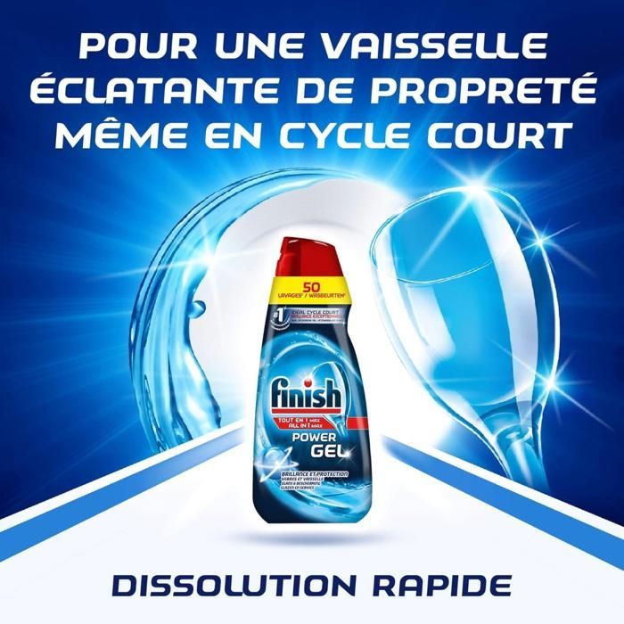 Finish Gel All In One Détergent Lave-Vaisselle 1 L