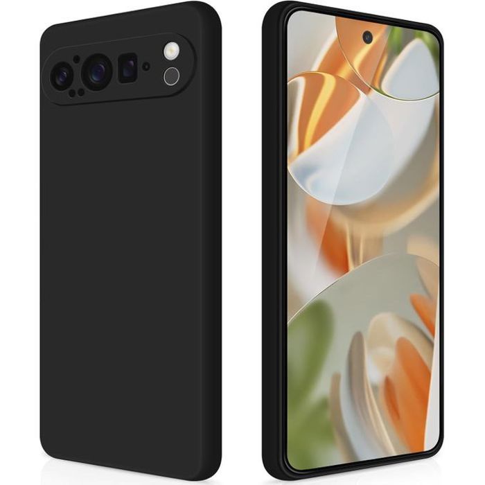 Pochette Silicone pour google pixel 9 pro  : Noir