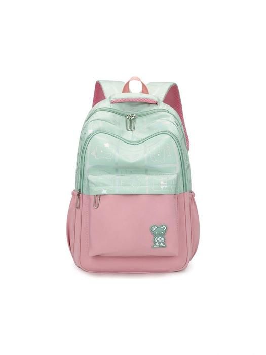 Sac à dos scolaire Graffiti pour filles vert+ Sticker