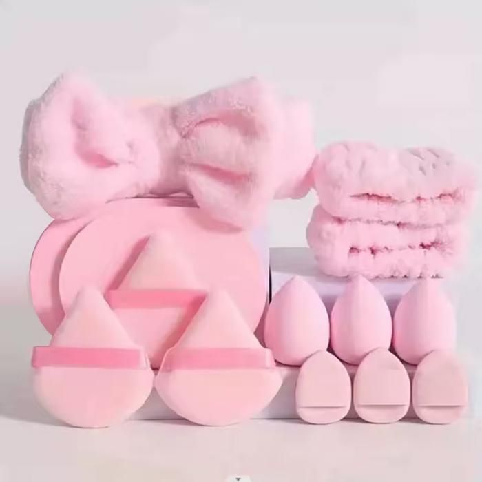 Coffret accessoires maquillage 12 pièces multicouleur