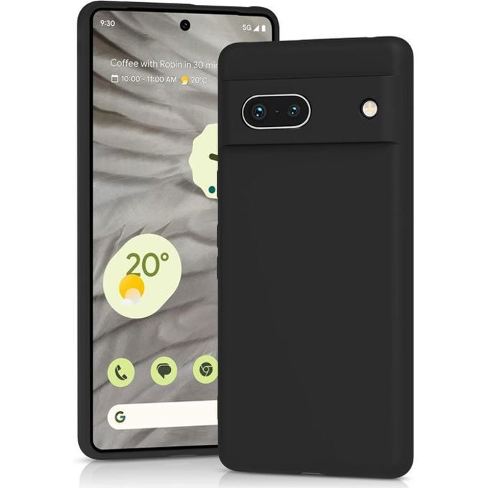 Pochette Silicone pour google pixel 7a : Noir