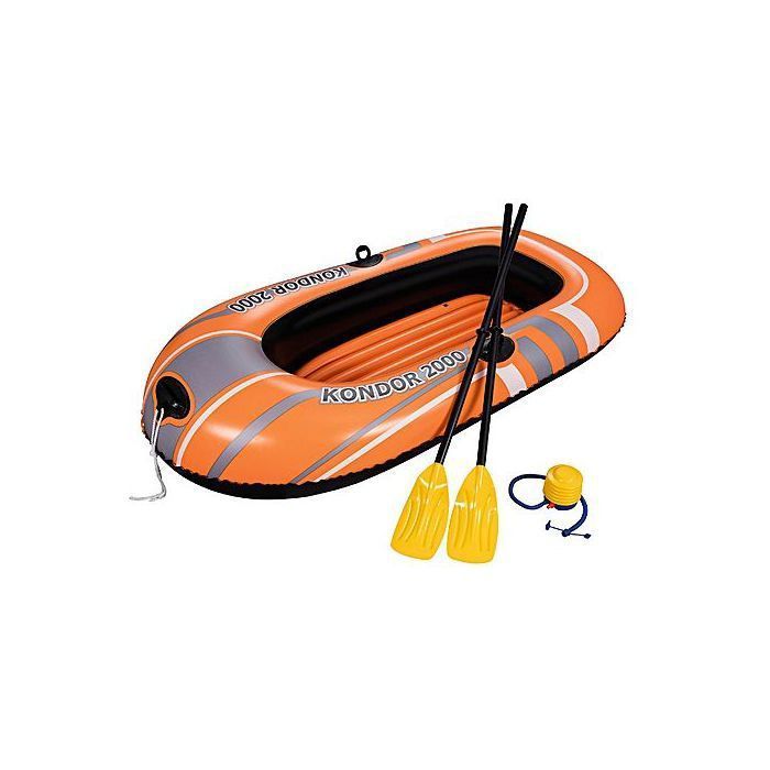 Bateau gonflable - Bestway - Pack complet - 2 pagaies - Gonfleur inclus - Pour adultes