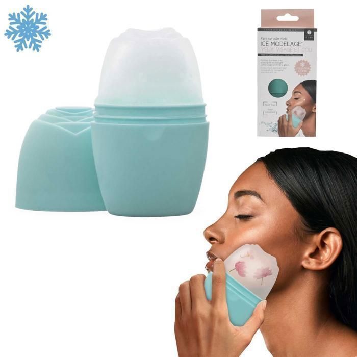 Rouleau à glaçons - Silicone - Réutilisable - Rafraîchissant - Pour visage et cou