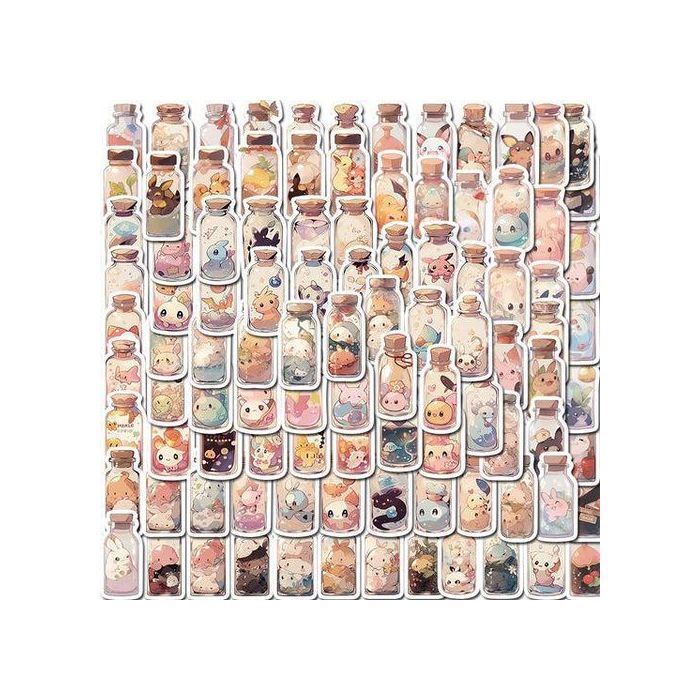Stickers - Multicolore - 60pcs - Animaux Cartoon - Décoration Murale - Pour Enfants