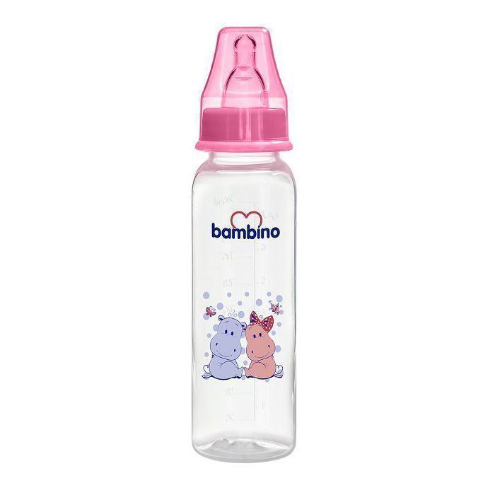 Bambino biberon standard +0m 250ml Ref T019 - Couleur Aléatoire