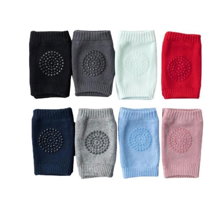Genouillères antidérapantes en coton pour bébé (Couleur aléatoire)