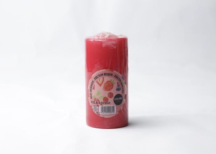 Bougie Parfumée - Fruits Rouges - 120x60 - Parfum Frais - Ambiance Chaleureuse