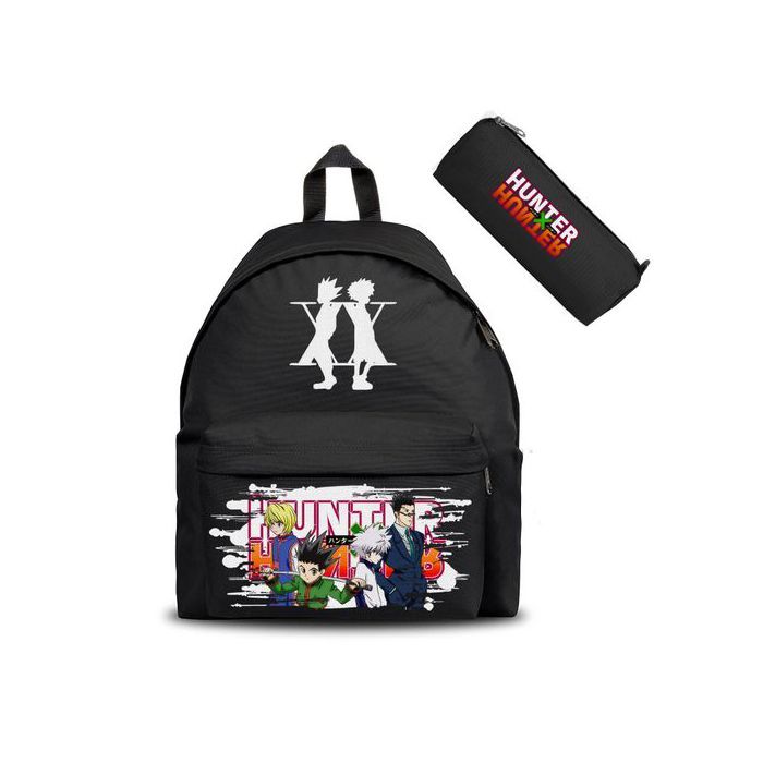Hunter X Hunter Anime Gon & Killua & Kurapika & Leorio - Cartable & Trousse Backpack Scolaire