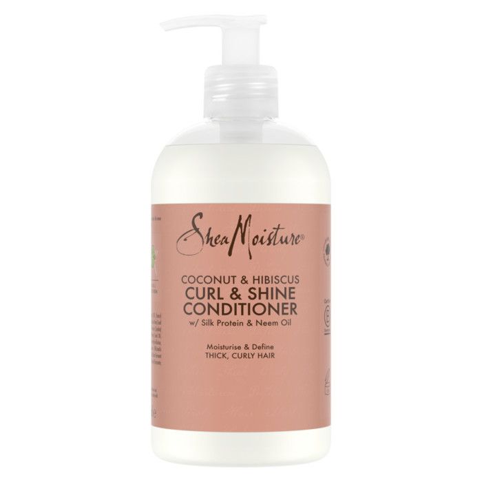 Shea Moisture Après-shampooing Femme Boucles et Brillance pour cheveux épais bouclés, à la Noix de Coco et Hibiscus pour hydrater e
