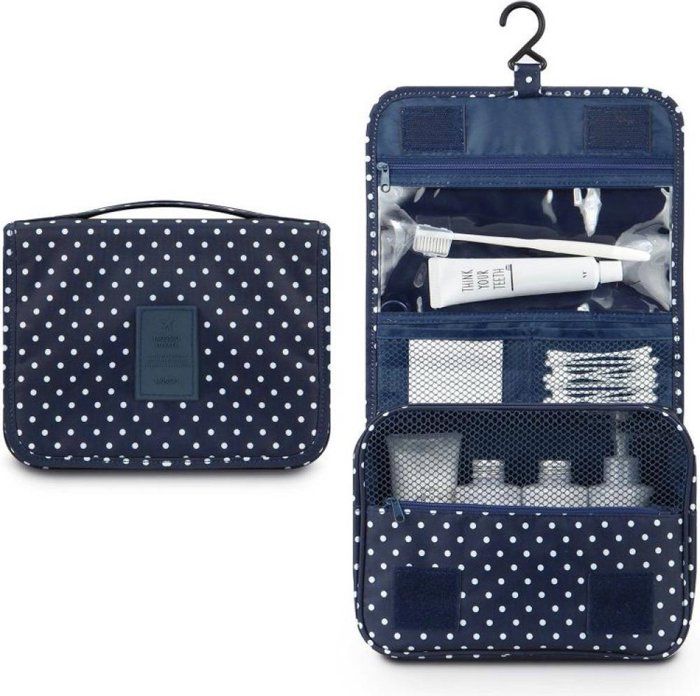 Trousse de Toilette Pour Rangement en Motif Navy Dot
