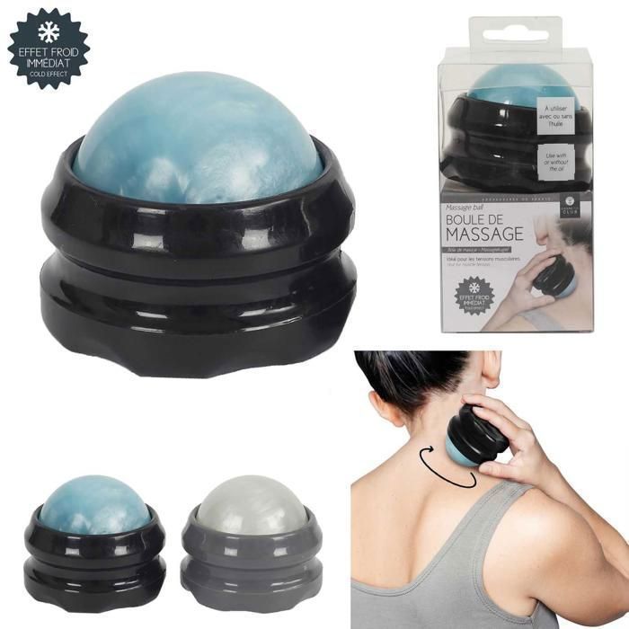 Boule de Massage - GENERIC - 6.5 cm - Ergonomique - Acier Inoxydable - Relaxation Profonde