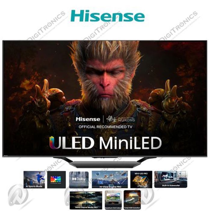 Hisense 55 SMART TV Mini-LED ULED 4K - VIDAA Smart OS - Dolby Atmos - DTS Virtual X - 144 Hz - 55U7N