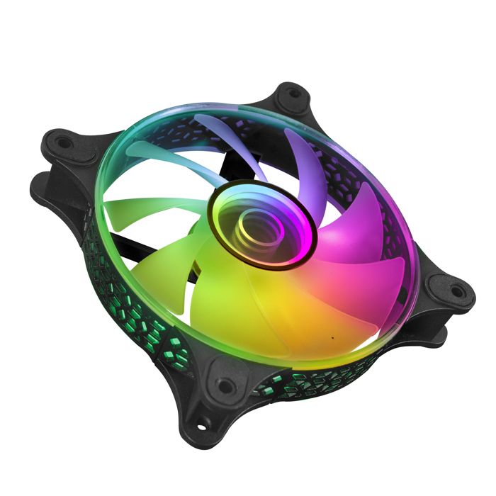 Ventilateur - Mars Gaming - MF-3D RGB - 12 cm - Lot de 3 - Noir