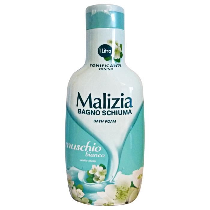 Bain moussant - MALIZIA - Bagno muschio - 1 litre - Tous types de peau - Mixte