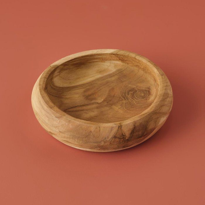 Bol décoratif en bois Luky (20x20x5 cm)