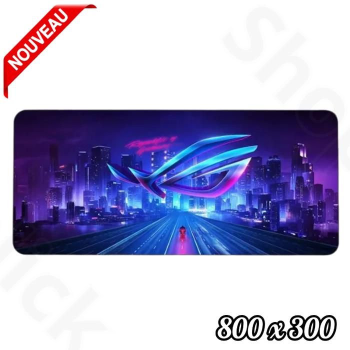 Tapis Gamer Souris et Clavier Asus 800 x 300 XXL Gaming Mouse Pad Imperméable