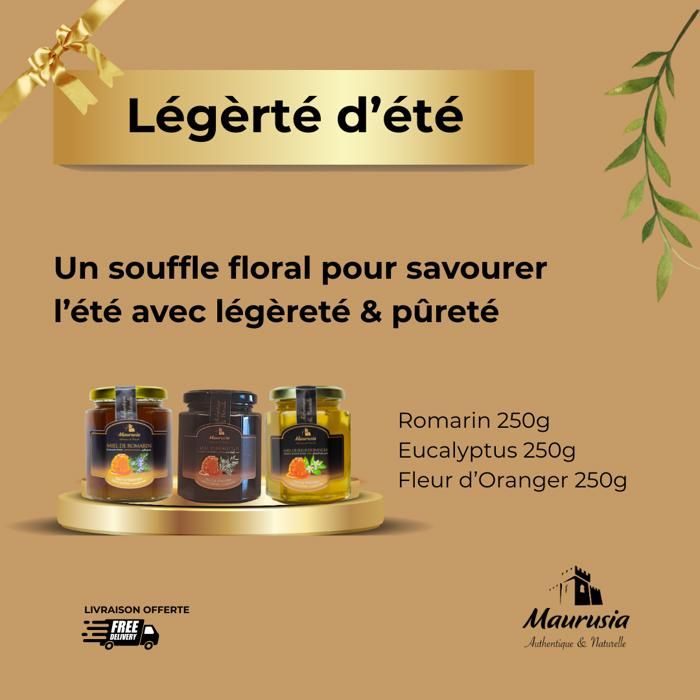 Légèreté d’Été - Trois Miels doux & légers